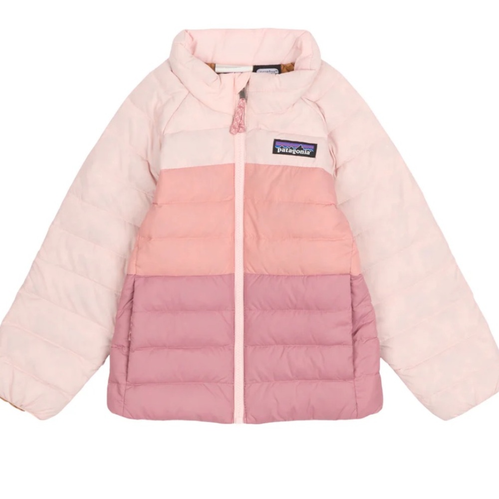 Patagonia Blush and Peach Puffer Jacket